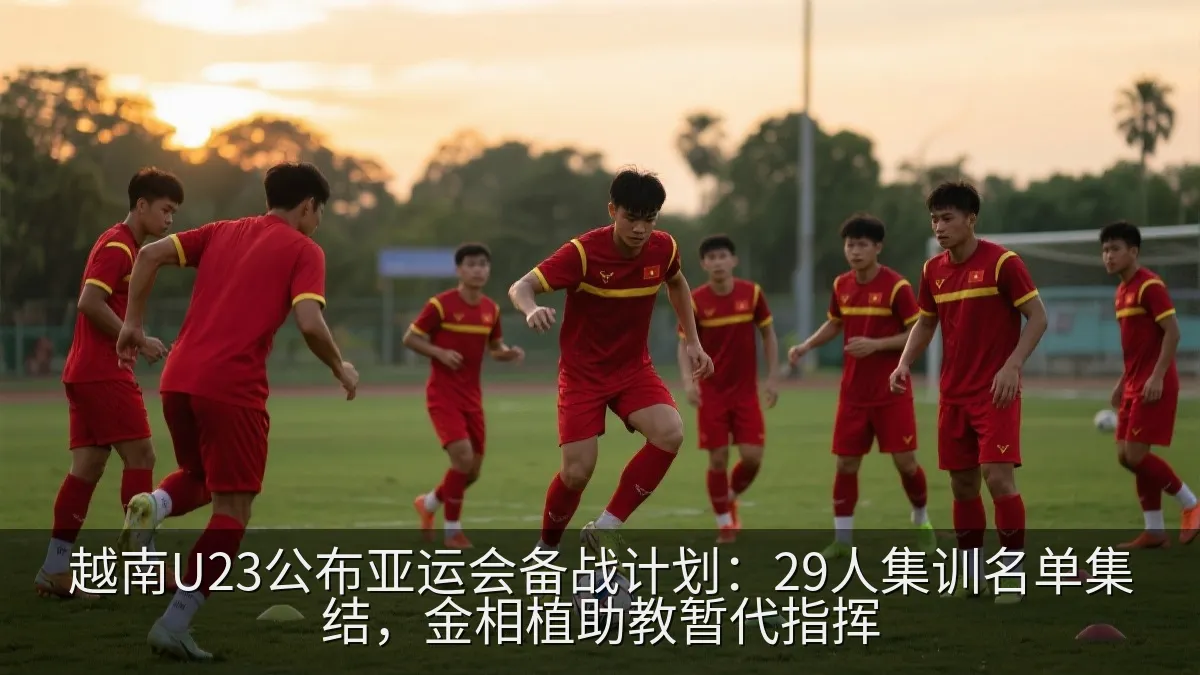 越南U23公布亚运会备战计划：29人集训名单集结，金相植助教暂代指挥